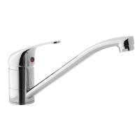 GO by Van Marcke Glib eengreepsmengkraan voor keuken lage druk met binnenwerk van 40 mm met beweegbare uitloop montage op spoeltafel of blad 1gats chroom 2405106 - thumbnail