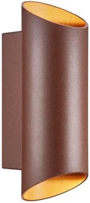 Enzo Nordlux wandlamp nico rond 2x gu10 roest ip54 - 4800916