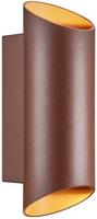 Enzo Nordlux wandlamp nico rond 2x gu10 roest ip54 - 4800916 - thumbnail