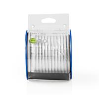 Nedis CSBR4010WT100 Coaxkabel Rg6t 10,0 M Minirol Wit - thumbnail