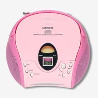 Draagbare FM-radio met CD Pink - thumbnail