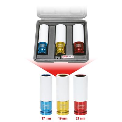 KS Tools 515.1005 Verwisselbare koppen Zeskant 3-delig