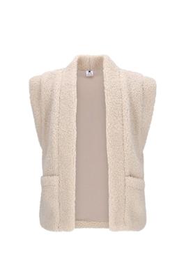 B.Nosy winter gilet meisjes - ecru - Georgie - teddy