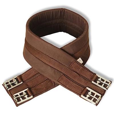 VidaXL Echt lederen paardrijzadel 17,5" 18 cm (5-in-1 set, bruin)