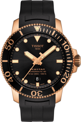 Horlogeband Tissot T1204073705101 / T603043455 Rubber Zwart 21mm