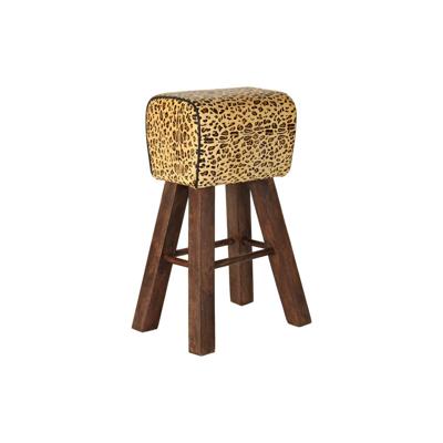 Kruk DKD Home Decor Zwart Hout Bruin Leer (43 x 35 x 75 cm) Kruk DKD Home Decor Zwart Hout Bruin Leer (43 x 35 x 75 cm)