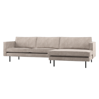 WOOOD Rodeo bank chaise longue rechts Donkerzand - thumbnail