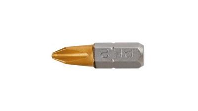 Graphite bit ph2 25mm s2 tin 2 op een blister