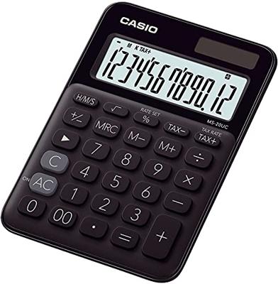 Rekenmachine casio ms-20uc zwart