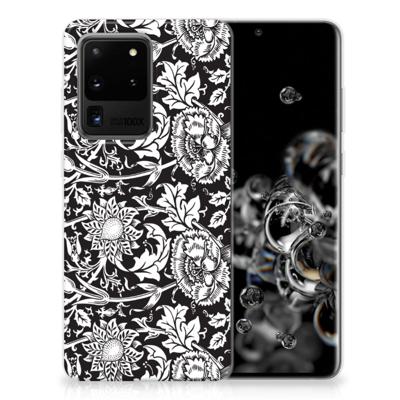 Samsung Galaxy S20 Ultra | TPU Case | Black Flowers
