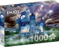 Spooky Night at Dracula's Castle Puzzel 1000 Stukjes - thumbnail