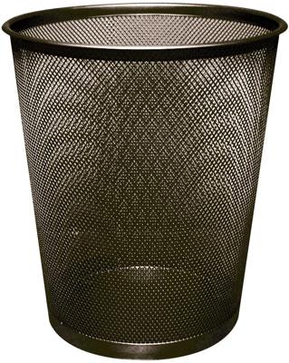 Q-CONNECT papiermand 19 liter metaal zwart