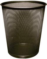 Q-CONNECT papiermand 19 liter metaal zwart - thumbnail