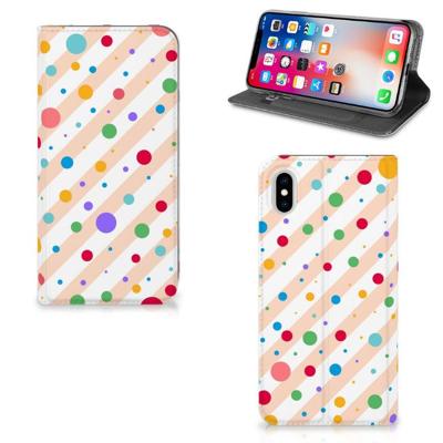 Apple iPhone Xs Max | Hoesje met Magneet | Dots