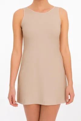 Gladde onderjurk microfiber - 79090 - wit - zwart - huidskleur - M