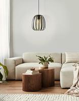 Eglo Hanglamp Ø 25,5cmEncinitos zwart met goud - 99665 - thumbnail