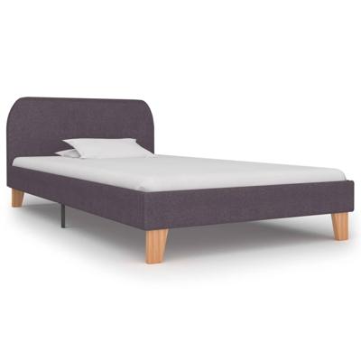 vidaXL Bedframe stof taupe 90x200 cm vidaXL Bedframe stof taupe 90x200 cm