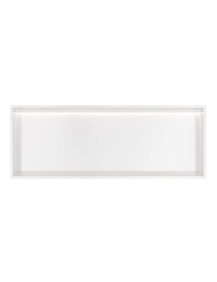 Hotbath &MORE Inbouwbox of inbouwnis - 30x80x10 - with LED IP44 - Mat wit BOX080LWH