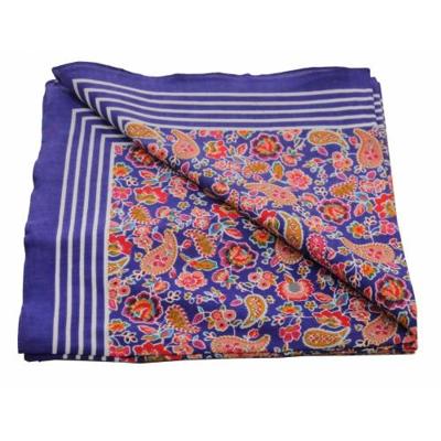 Boeren zakdoek Paisley paars 55 x 55 cm