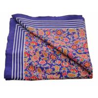Boeren zakdoek Paisley paars 55 x 55 cm - thumbnail