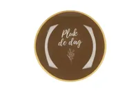 PLATE ROUND PLUK DE DAG 18X18X2CM - thumbnail