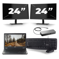 Fujitsu LifeBook U727 - Intel Core i7-7e Generatie - 12 inch - 16GB RAM - 256GB SSD - Windows 11 + 2x 24 inch Monitor - thumbnail