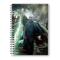 Harry Potter Notebook with 3D-Effect Voldemort Poster - thumbnail
