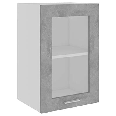 VidaXL Bovenkast lyon 40x31x60 cm bewerkt hout betongrijs VidaXL Bovenkast lyon 40x31x60 cm bewerkt hout betongrijs