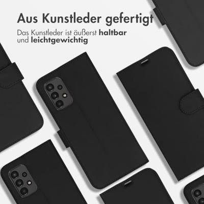 Accezz Wallet Case voor Samsung Galaxy A13 (4G) Telefoonhoesje Zwart - thumbnail