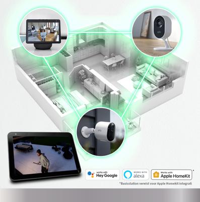 Connected Security Camera - ARLO - Pro 5 2K+ - Kleuren Nachtzicht - 4 Camera's - Dual Band Wi-Fi - thumbnail