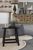 Clayre & Eef Plantentafeltje 42x29x43 cm Zwart Hout Rechthoek - thumbnail