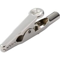 TRU COMPONENTS MSK-10 Krokodillenklem Nikkel Klembereik (max.): 7.9 mm Lengte: 50 mm 1 stuk(s) Bulk - thumbnail