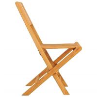 Tuinstoelen inklapbaar 2 st 47x61x90 cm massief teakhout - thumbnail