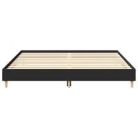 Bedframe matras zonder matras 200x200 cm spaanplaat zwart - thumbnail