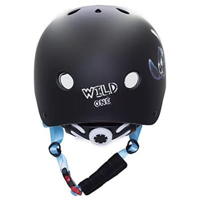 Kinderhelm Stitch Zwart/Blauw Fietshelm - 52-56 cm (M)