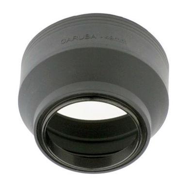 Caruba Rubberen Zonnekap - 3in1 - 49mm