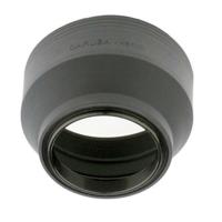 Caruba Rubberen Zonnekap - 3in1 - 49mm - thumbnail