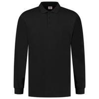 Tricorp 201019 poloshirt Jersey lange mouw Zwart - maat 4XL - thumbnail