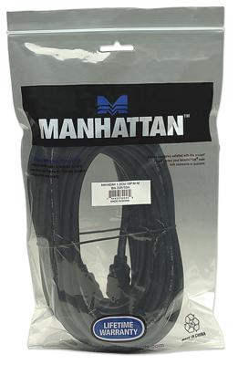 Manhattan 322539-CG HDMI-kabel HDMI Aansluitkabel HDMI-A-stekker, HDMI-A-stekker 10.00 m Zwart 4K UHD