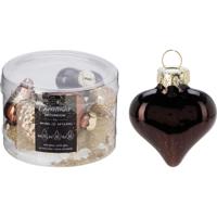 kersthanger amber mix glas set a 12st - thumbnail