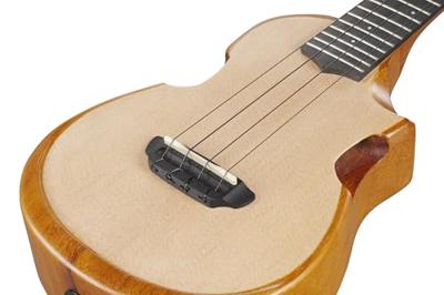 Ibanez AUC10E Open Pore Natural elektrisch-akoestische concert ukelele met gigbag - thumbnail