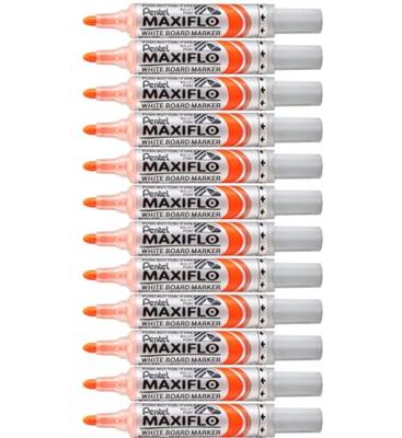 Whiteboardmarker pentel mwl5m 3mm oranje | 12 stuks