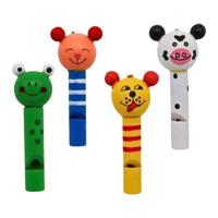 Houten Dieren Fluitje - 7cm - thumbnail