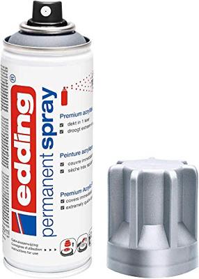 Edding permanent spray 5200, 200 ml, zilver mat Edding permanent spray 5200, 200 ml, zilver mat