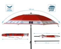 Strandparasol Rood Ø 180 cm SPF50+ Anker - thumbnail
