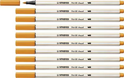 Brushstift STABILO Pen 568/54 oranje | 10 stuks Brushstift STABILO Pen 568/54 oranje | 10 stuks