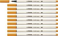Brushstift STABILO Pen 568/54 oranje | 10 stuks - thumbnail