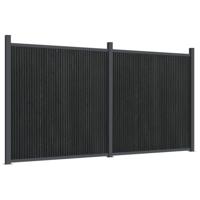 Schuttingpaneel 353x186 cm HKC grijs - thumbnail