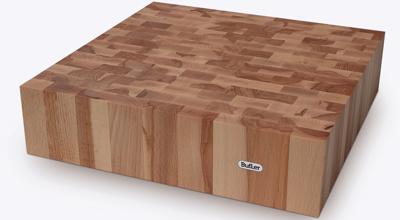 BUTLER - Houten Snijplanken - Hakblok beukenhout, kops 40x40x10cm