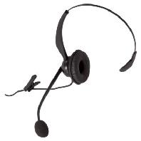Auerswald COMfortel H-200 On Ear headset Kabel Mono Zwart Noise Cancelling Mono Telefoon - thumbnail